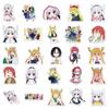 50 Anime Maid Dragon Cartoon DIY Stickers for Skateboards & Luggage