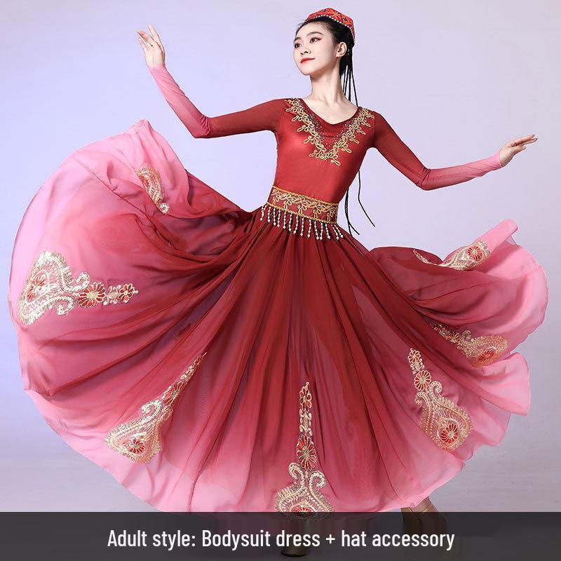 Xinjiang Uyghur Adult Women s Dance Costume XL