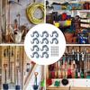 10Pcs Heavy-Duty Wall Hooks Easy Install Multi-Purpose Garden Metal Hooks with Screws Durable Garden Hose Hanger Hanging Plants