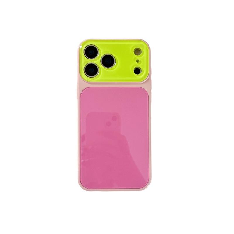 Macaron contrasting color becomes tempered glass in seconds, suitable for iPhone17Pro Max mobile phone case Apple 16p/15/14