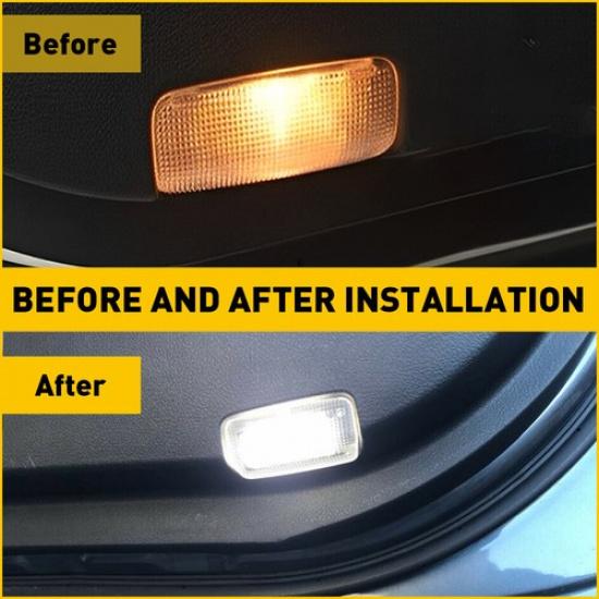 2X LED Door Courtesy Light Lamp White For 2008- Toyota Camry Avalon Sequoia