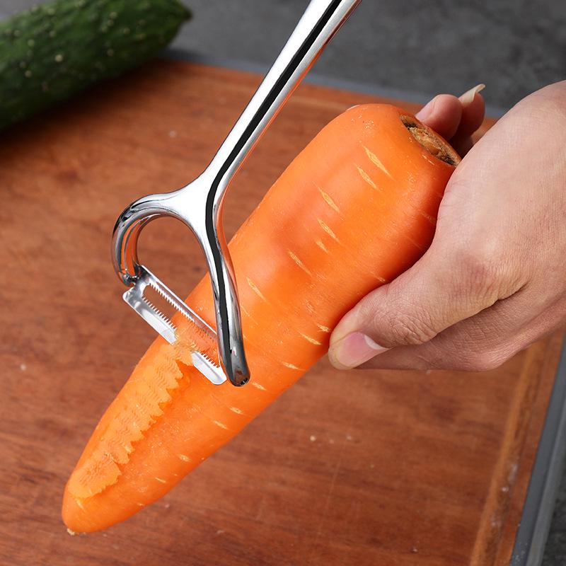 Island Qi Multi-functional Zinc Alloy Fruit & Melon Peeler - Household Kitchen Tool