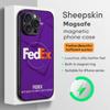 Fashion Fedexs Cool Pattern Design Phone Case For iPhone 17 16 15 14 13 12 11 Plus Pro Max  High-end Luxury Magsafe Sheepskin