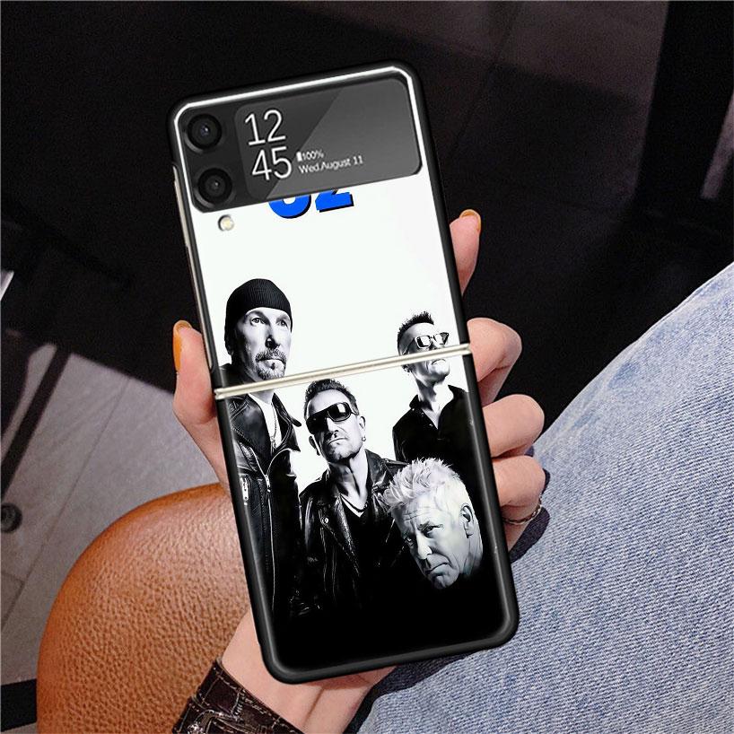Band U-U2 Rock Phone Case For Samsung Z Flip 7 6 5 4 3 Galaxy ZFlip7 ZFlip6 ZFlip5 ZFlip4 ZFlip3 5G Print Cover
