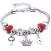 Bangles Jewelry White Butterfly Crown Beads Bracelets Brands Bracelets Fit Women Girl Gift