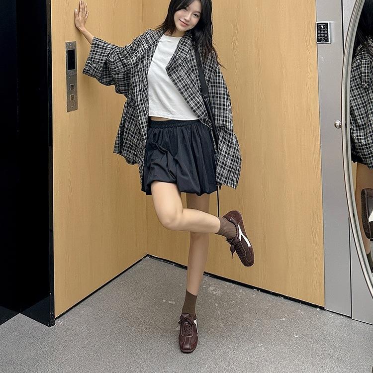 Yueyu heightening retro versatile German training shoes women's 2025 autumn and winter leather single shoes casual low-top sports shoes women