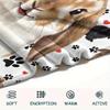 1PC Cute Cats Rabbits Print Flannel Blanket, High Quality All Seasons, Home Decor, Warmth and Comfort, Perfect for Christmas Gifts