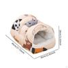 Bed Cat Cave Pet Sleeping Made of Soft Polyester with Semi-Enclosed Structure for Hideaway