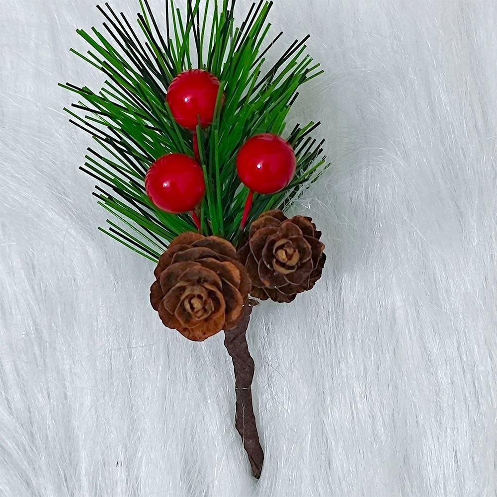 10PCS DIY Christmas Ornament Pine Cone Xmas Gift Box Decor Christmas Pine Cone  Party Supplies