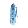Durable 800ML Water Bottle Bow Flower Printed Leak Proof Straw Cup Large Capacity Plastic Water Cup Travel