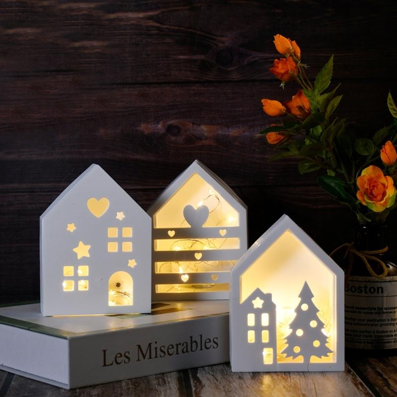 Multi Purpose House Ornament Mold Creative Hollow House Silicone Mold for DIY Storage Box and Ambient Light Homes Decors