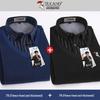 Woodpecker Men's Fleece-Lined Long Sleeve Two-in-One Thick Shirt Sweater for Dad