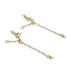 Sturdy Brass Adjustable Chain Portable Keychain with Lobster Clasp Fashion Accessory for Tent and Luggage Daily Use