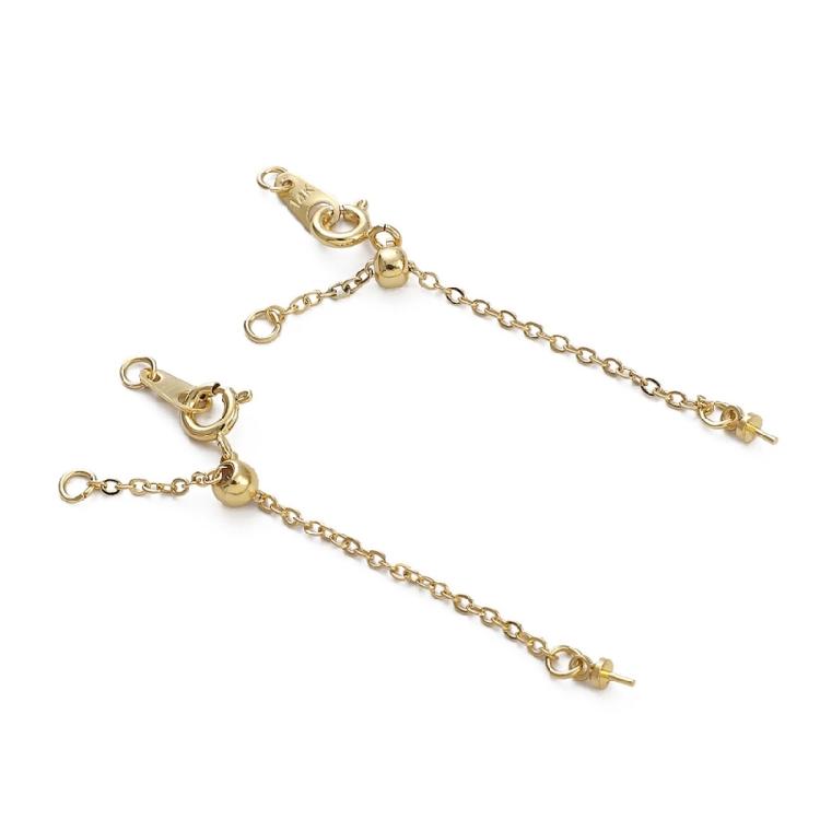 Sturdy Brass Adjustable Chain Portable Keychain with Lobster Clasp Fashion Accessory for Tent and Luggage Daily Use