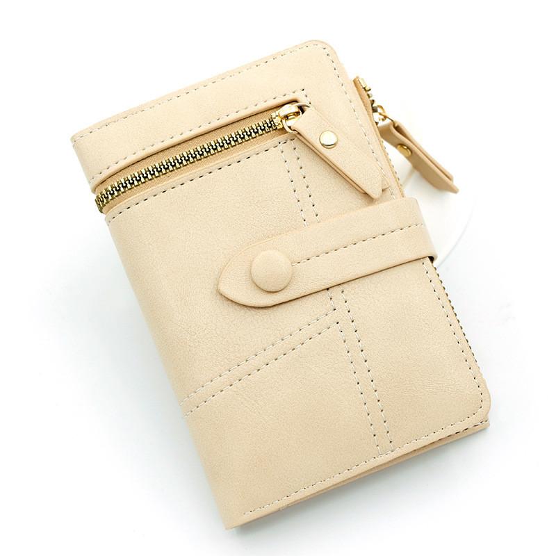 Womens Pu Wallet With Multiple Card Slots And Zipper For Daily Use