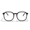 Xunge Large-Frame Glasses 82272 Round Face-Covering Flat Glasses For Women, College Wind Face-Covering Goggles For Men