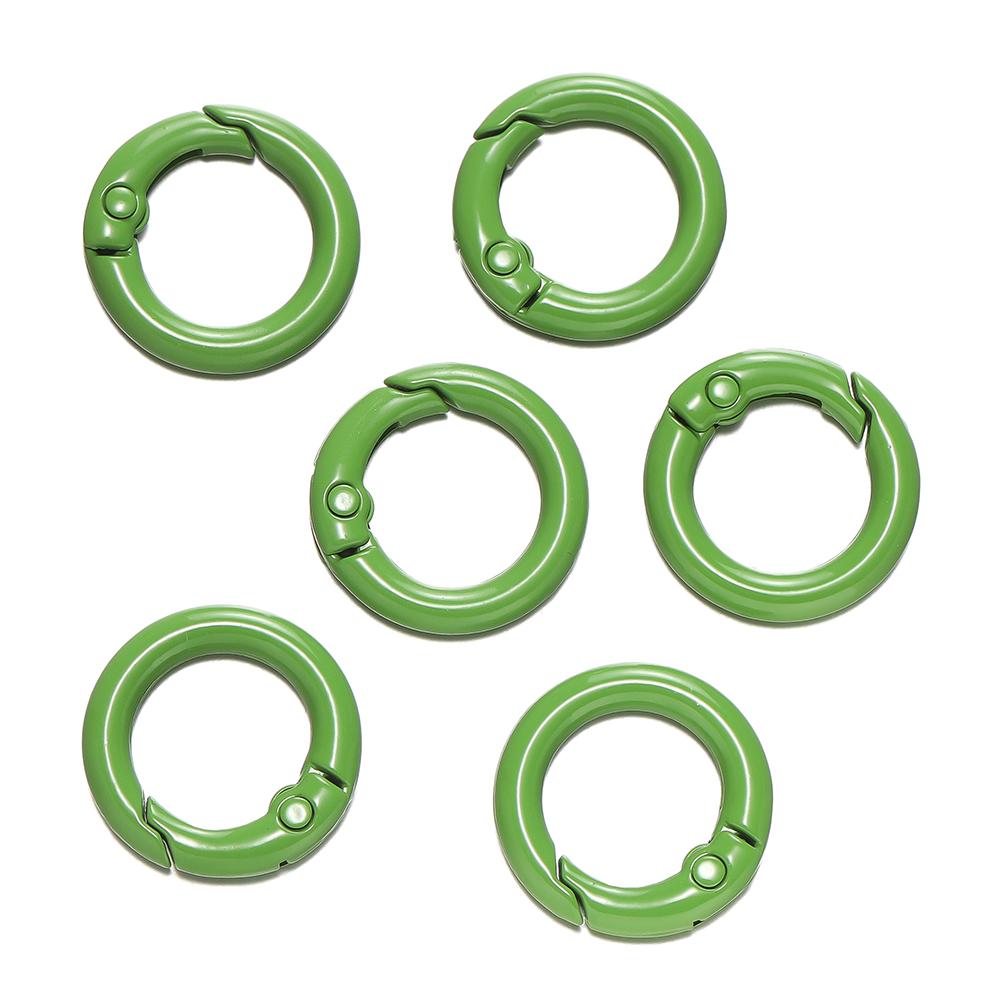 5Pcs Colorful O Ring Spring Clasp Openable Round Carabiner Keychain Clips Hook Dog Chain DIY Jewelry Buckle Connector