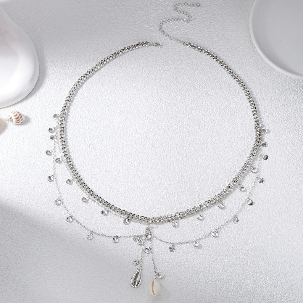 Trendige Meeresküsten-Anhänger Bauchkette für Damen Sexy Lagen-Taillen-Körper-Schmuck Sommer Festival Clubwear Accessoires