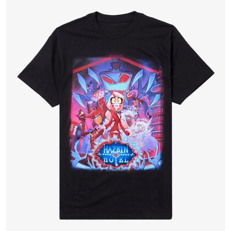 Hazbin Hotel Vox Solo Fashion 3D Printed Mens and Womens Tshirts Short sleeved Shirts Harajuku Street Y2K Top Mens Clothing
