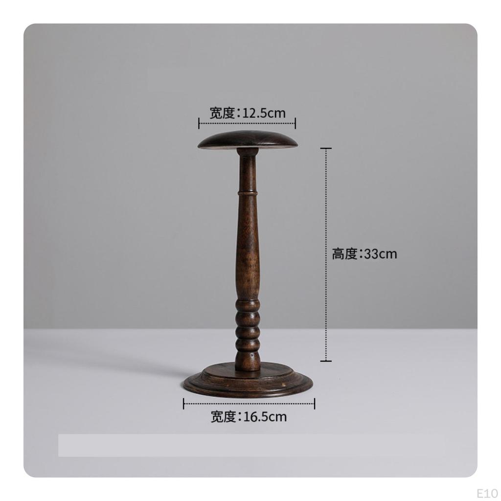 Shaped Hat Stand | Smooth Wood Finished, Tabletop Stand, for Boutique