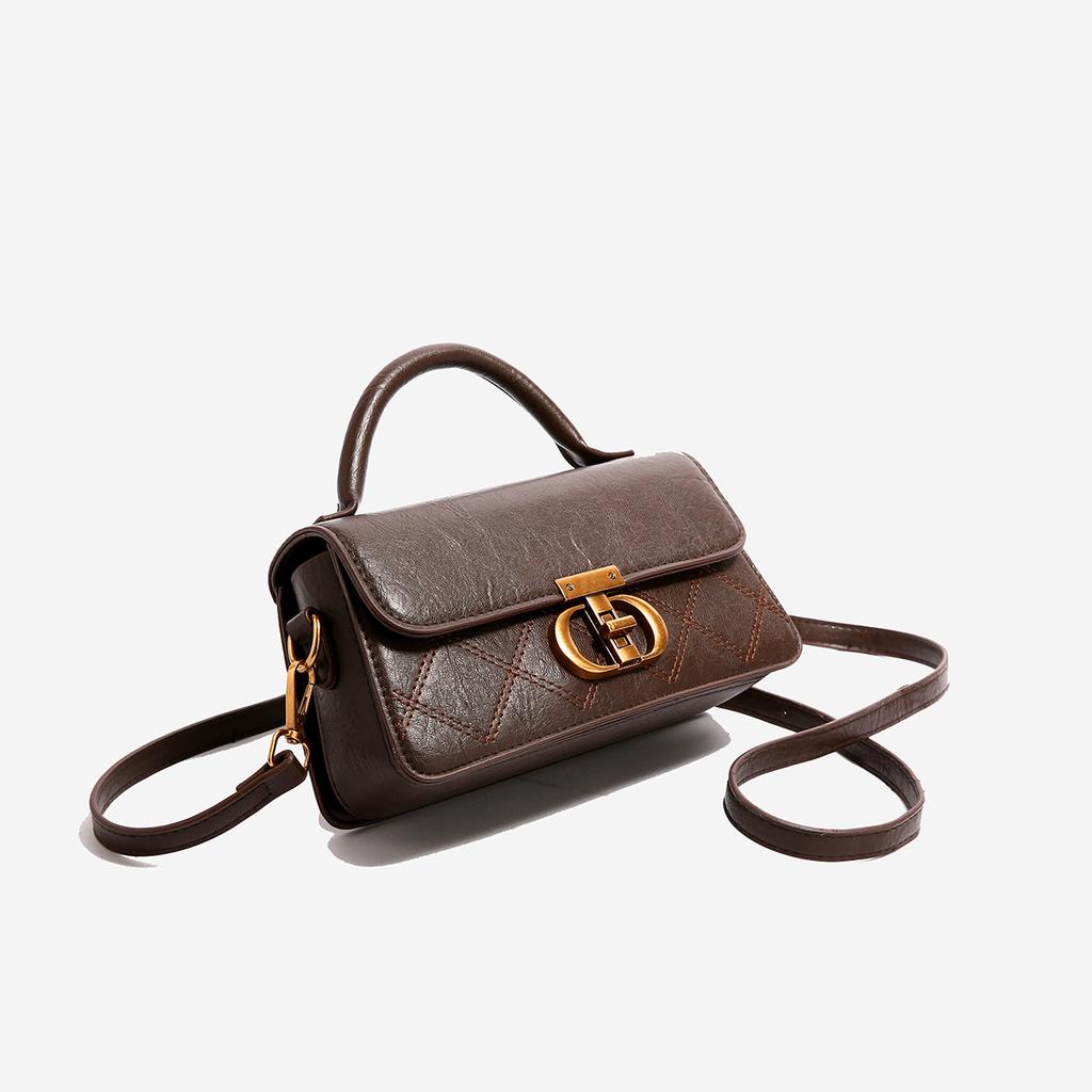 Premium kleine Tasche Damenhandtasche Frühling und Herbst neu vielseitig trendig Schulter Umhängetasche modische Damen tragbare kleine quadratische Tasche