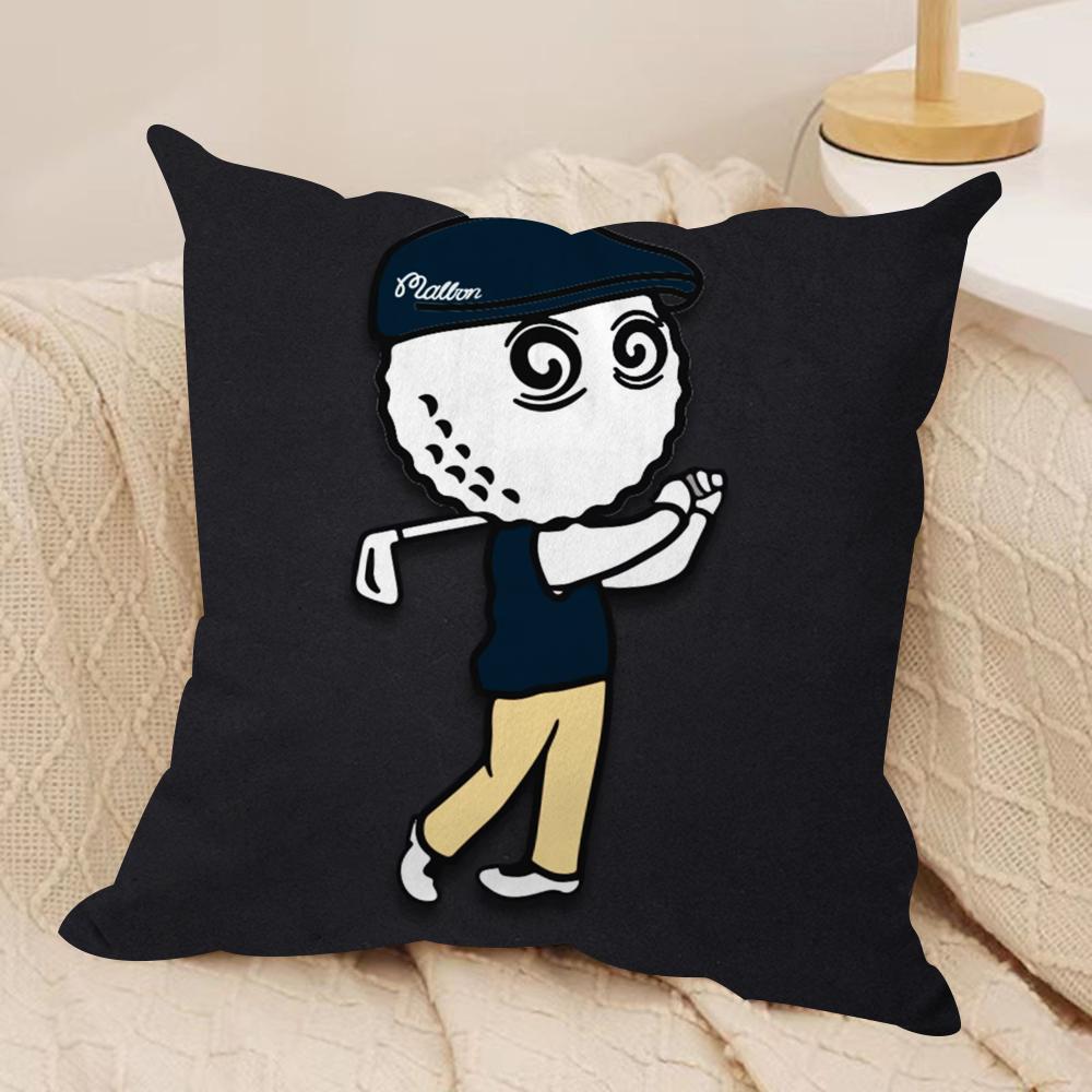 Fashion MMalbon GGolf Cushion Cover Soft Plush Fabric DoubleSided Printed Sofa Cushion Cover for All Seasons Home Decor Gift