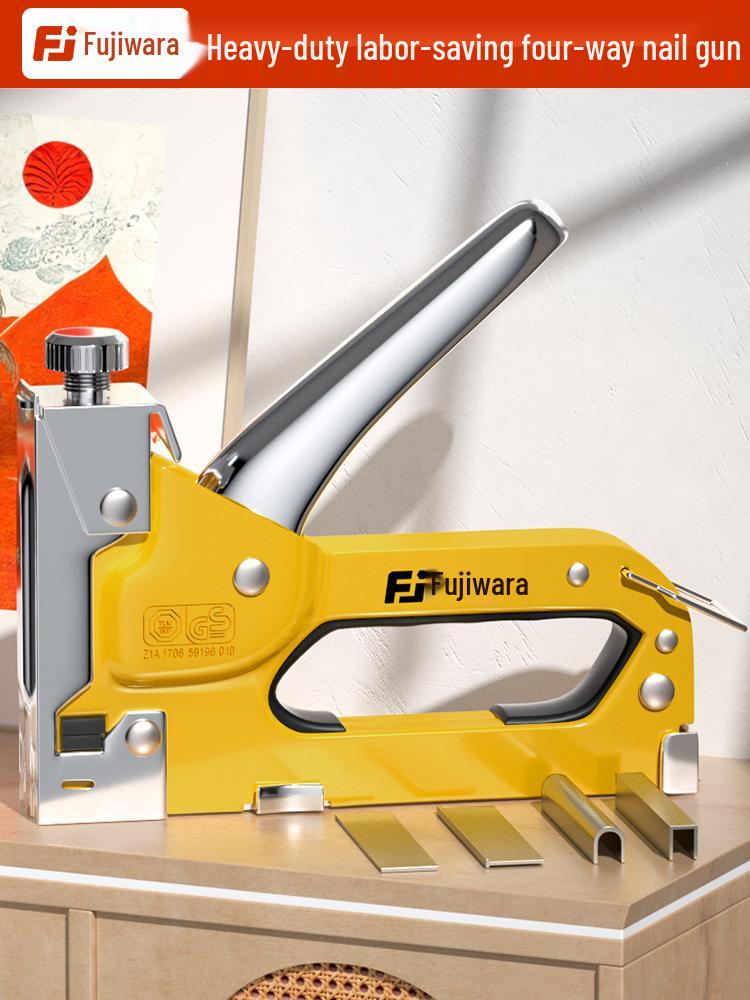 Fujiwara Manual & Pneumatic Nail Gun for Woodworking and Bookbinding