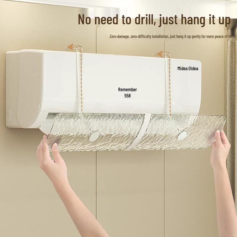 Universal Wall-Mounted Air Conditioner Wind Deflector for Gentle Airflow