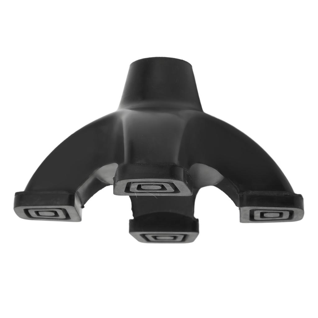 Quad Cane Tips 16mm Imitation Tire Texture Corrosion Resistance Rubber Antiskid Walking Cane Tips with 4 Contact Points