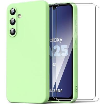 Shockproof Case - Booling - for Samsung Galaxy A25 5G - Ultra Thin Silicone - Shockproof - Green