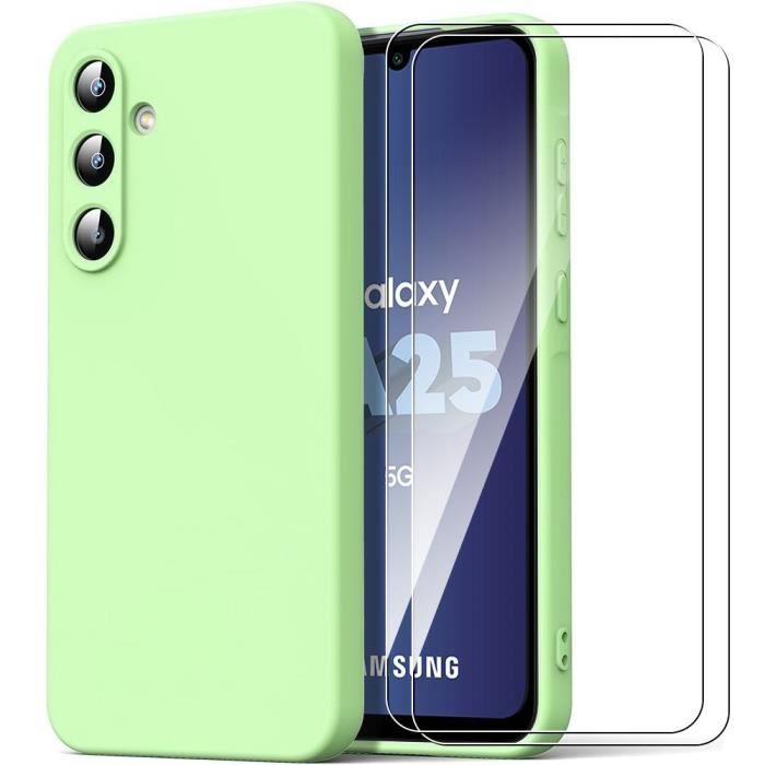Coque Antichoc - Booling - pour Samsung Galaxy A25 5G - Silicone Ultra Fine - Antichoc - Vert