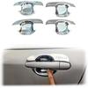 2001 2002 2003 2005 2006 2007,Compatible With Toyota Corolla Car ABS Chrome Accessories Plated Door Handle Bowl Cover Trim Paste Style(Bowl cover)