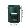 1PC Breathable Potato Planting Bucket - Dark Green Round Horticultural Meizhi Seedling Bag