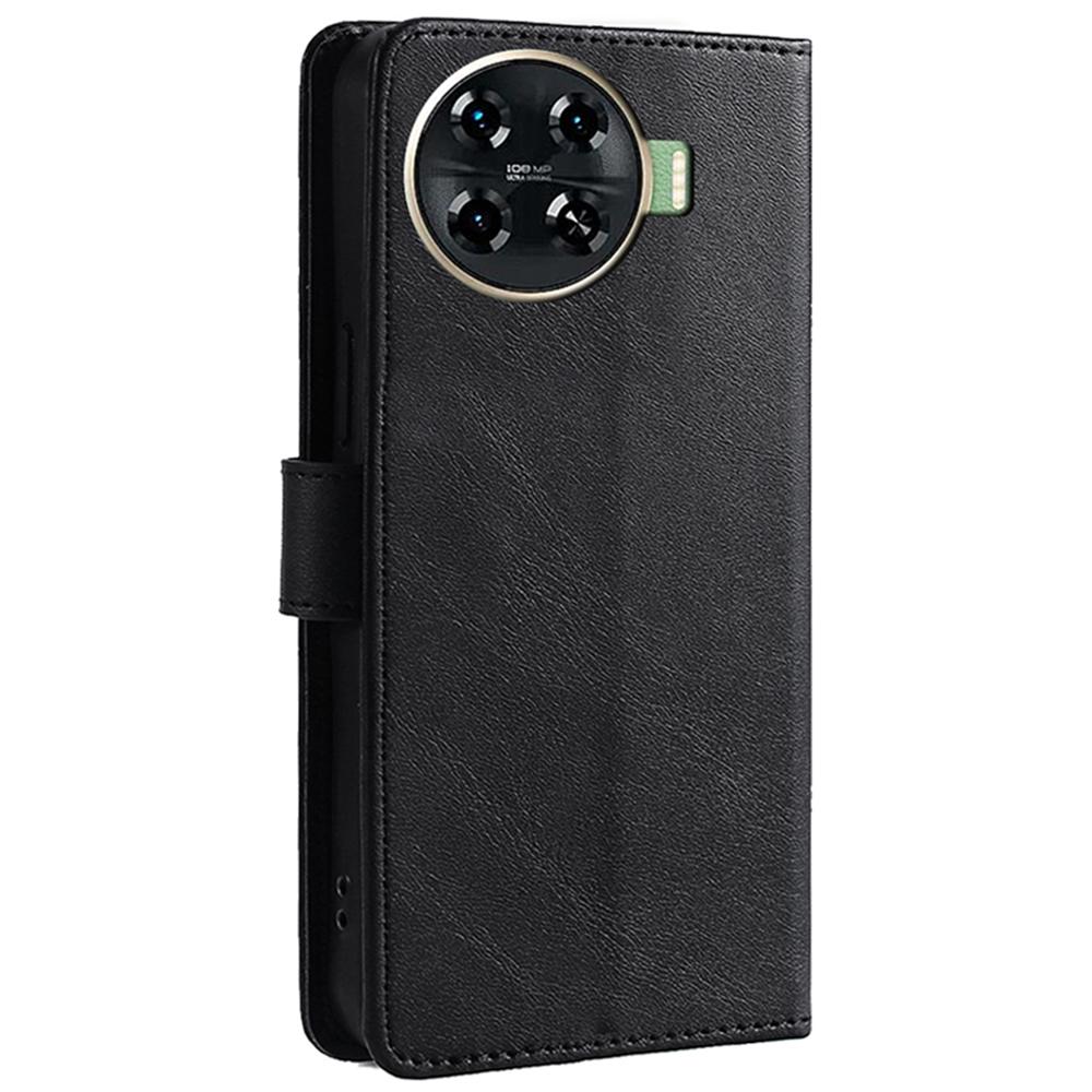 Leather Case for TECNO Spark 20 Pro+ Phone Shell Calf Texture Magnetic Wallet Cover