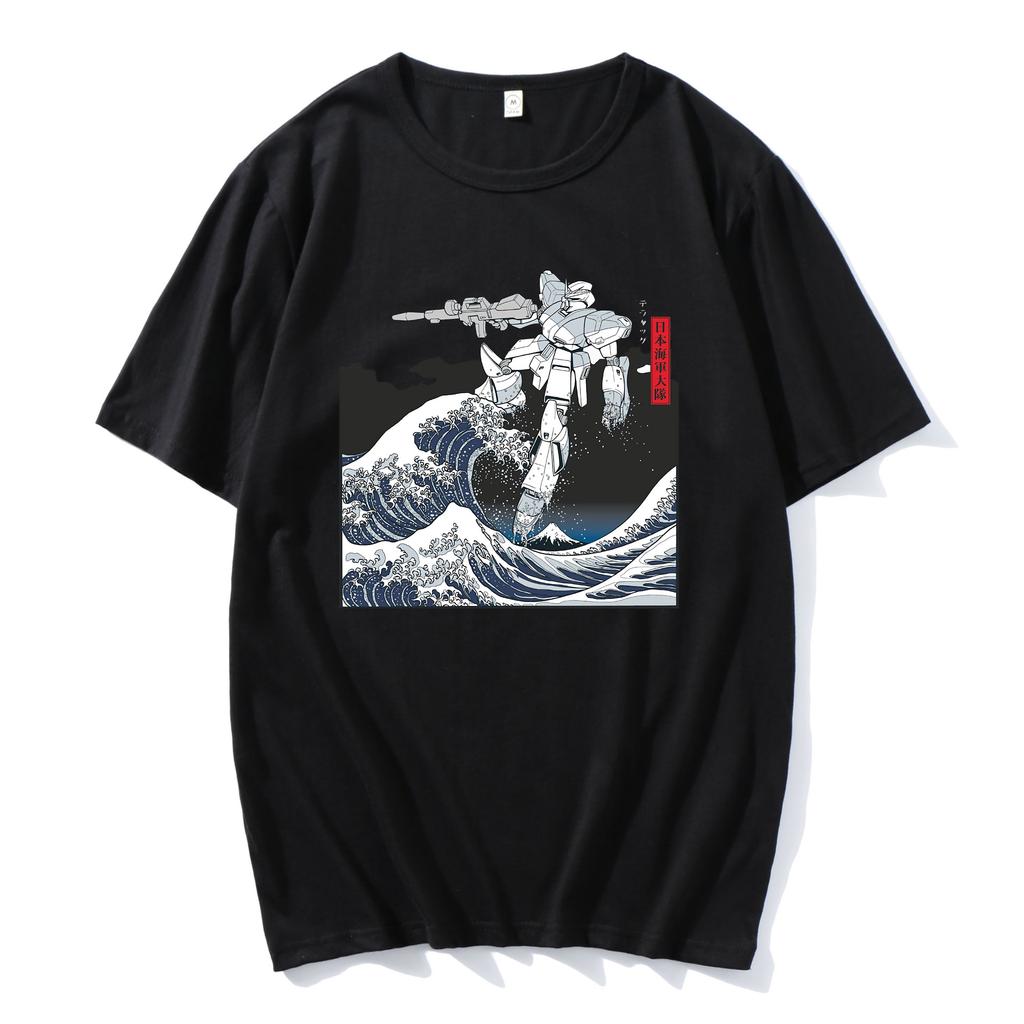 100% Cotton Anime Harajuku Ayanami Rei Printing Tshirt MenMomen Oversized Short Sleeve T-shirt Spring Summer Tops
