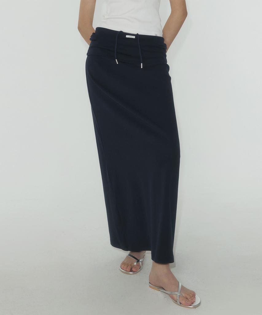 Teuwi Koren Folding Elastic Long Skirt