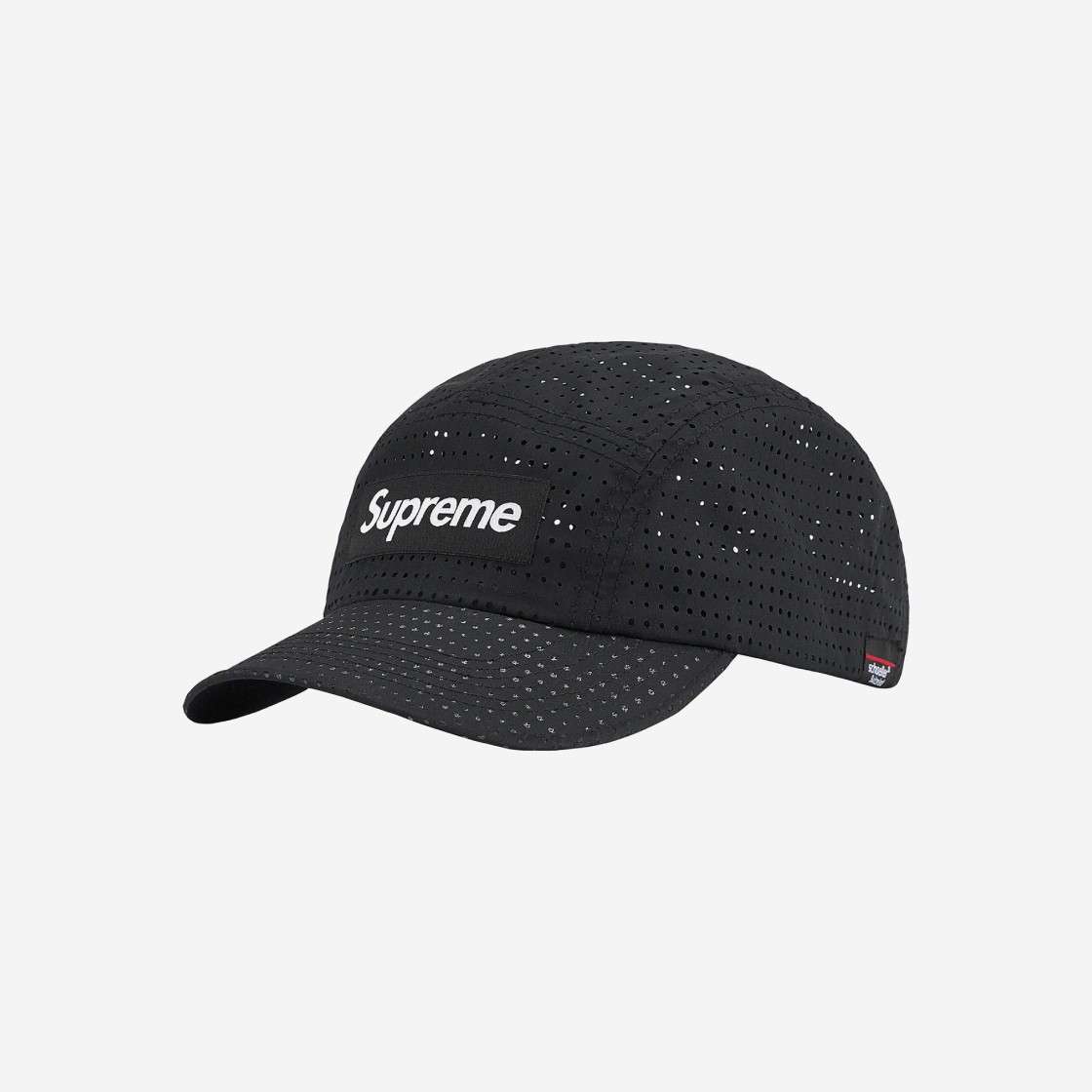 

Кепка Supreme с перфорацией, черная 22SS -