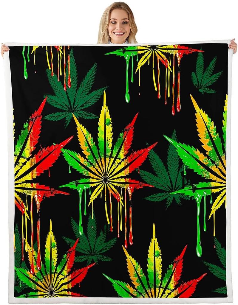 Musical Instrument Blanket Violin Piano Art Fleece Throw Music Lover Decor Colorful Abstract Design Cozy Cover