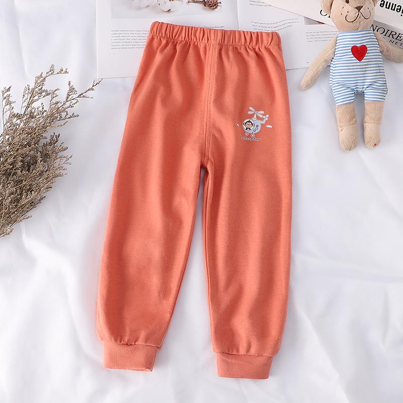 Spring & Autumn All-Cotton Unisex Toddler Pants, Single Piece, Seven Colors Available