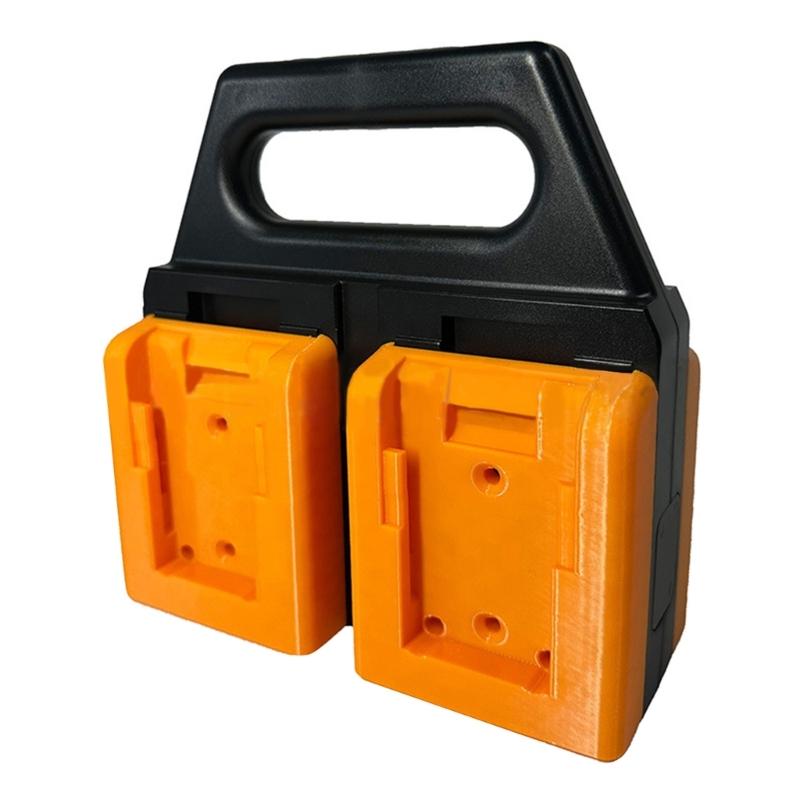 

Ergonomic 4 Battery Storage Tray Small ABS Workshop Tool Organizers Tool Battery Holder Suitable for 18V/20V Tool