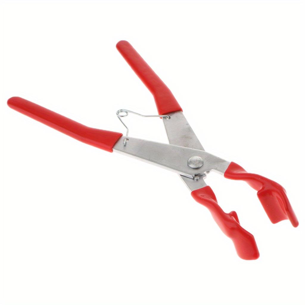 Car Pliers Cylinder Crimping Clamp Removal Tool Silver and Red