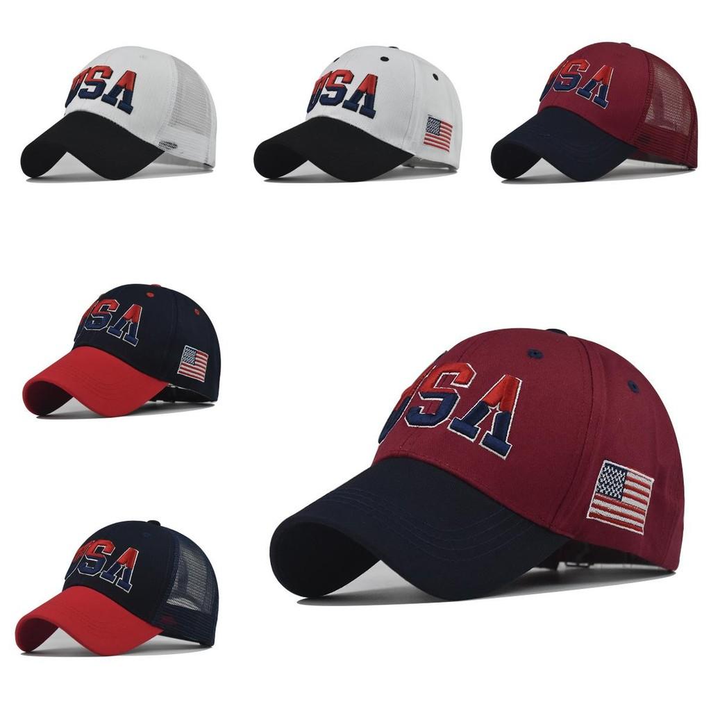 Klassieke Baseballpet met USA Borduurwerk en Verstelbare Pasvorm voor Mannen Zomer Casual Kleding