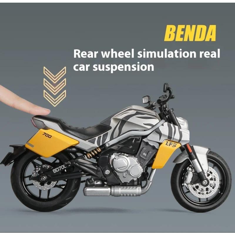 1/12 Scale TANG KNIFE LFS700 Motorcycle Model Alloy Diecast Model Sound & Light Series Children Toy Kids Gift Birthday Present