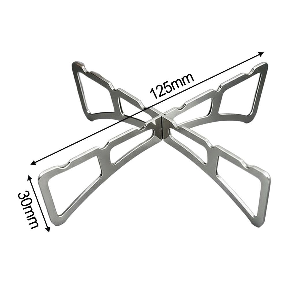 Stainless Steel Cross Steam Rack Foldable Pot Rack Kitchen Steamer Insert for Vegetables 12 point 5 cm 3 cm 4 pcs