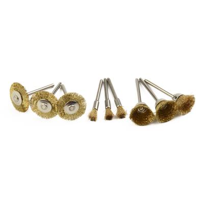 Wheels Wire Brush 1/8" Tools For Die Grinder Polishing Rotary Shank Drill Removal Rust Kit 18mm Brass Convenient