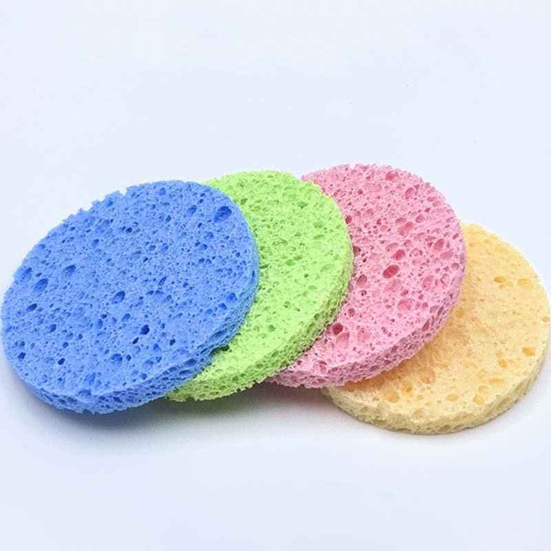 

10 шт., компресс для умывания лица, губка из натуральной древесной целлюлозы, пенка для умывания, отшелушивающий слой для лица, косметическая слойка, губка для очищения лица, домашнее использование, путешествия Random Color 10pcs