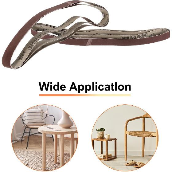 

HARFINGTON 15 шт. шлифовальные ленты 1 x 42 по 3 шт. каждой зернистости 320/400/600/800/1000 оксид алюминия стыковое соединение бумага для ленточной шлифовальной машины для металла деревообработки