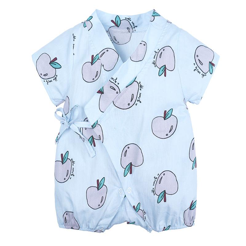 

Одяг для новонароджених із тонким трикутником, цільний літній милий, супермилий літній одяг із короткими рукавами 80cm