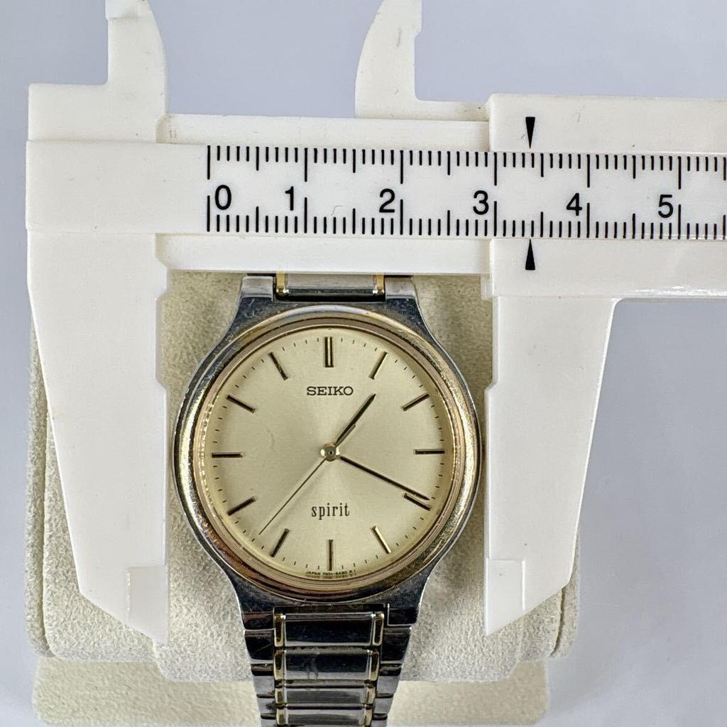 Used [New Battery Replacement / Working Item] Seiko Spirit Gold Dial Quartz Watch SEIKO SPIRIT QZ