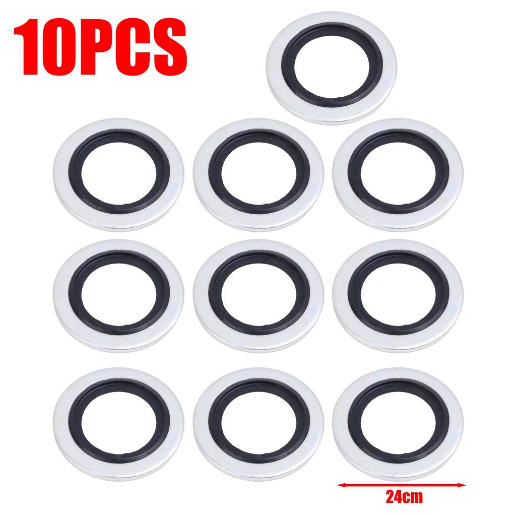 M16 Aluminium Alloy Rubber Gasket Car Oil Sump Drain Plug Sealing Gaskets Rings Washer for Renault Clio Duster Espace Fluence